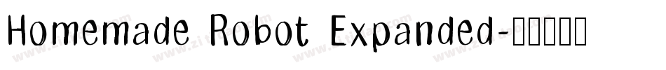 Homemade Robot Expanded字体转换
